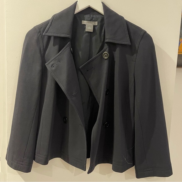 Ann Taylor Jacket like new never worn, navy blue! Fabric Rayon/ nylon/Spandex - Picture 5 of 5